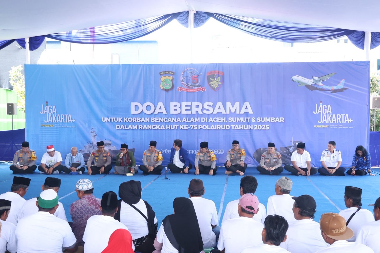 Polairud Polda Metro Jaya Gelar Doa Bersama untuk Korban Bencana Aceh, Sumut dan Sumbar
